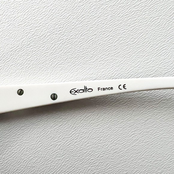 Exalto Eyeglasses FRAME YS03 Black White Acetate Rectangular 54-14-140 France - Picture 12 of 13